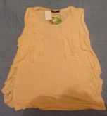 BLUSA BASICA BEGE COM BABADINHOS